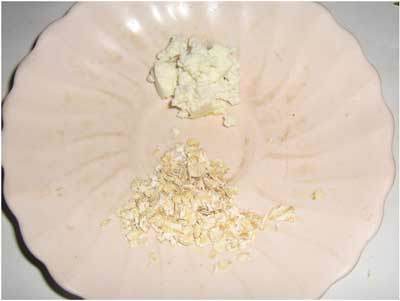 La harina de avena y yogur cara pack