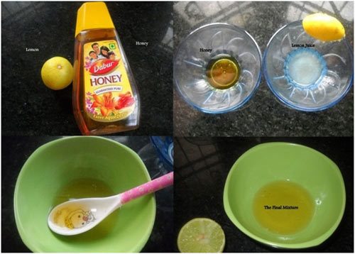 jugo de limón y miel Mezcla