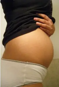 9 semanas vientre embarazado